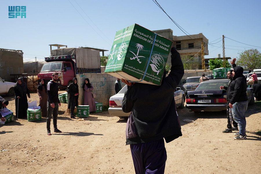 KSrelief Distributes More than 32 tons of Food Baskets to Syrian and Palestinian Refugees in Lebanon (SPA)