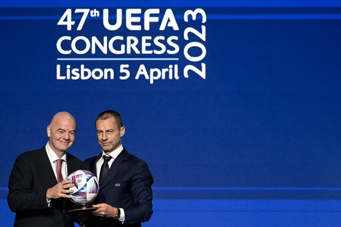 Re-elected UEFA president Ceferin goes on offensive against Super League rebels