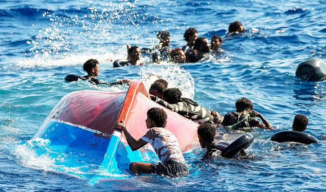 At least 20 African migrants were missing on Saturday after their boat sank off Tunisia as they tried to cross the Mediterranean to Italy. (AP/File)