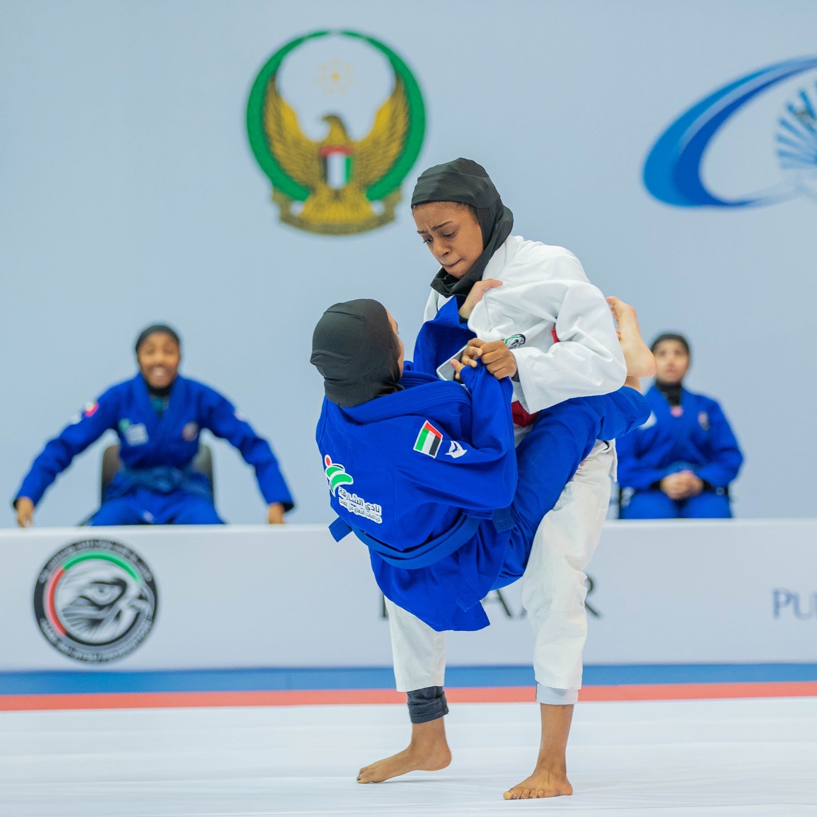 Action from Day 1 of the Jiu-Jitsu President’s Cup in Abu Dhabi. (UAEJJF)