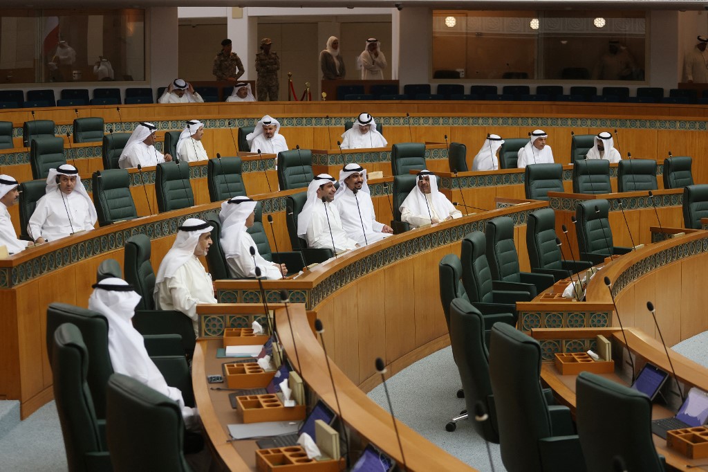 Kuwaiti MPs attend a session in Kuwait City, on April 4, 2023. (File/AFP)