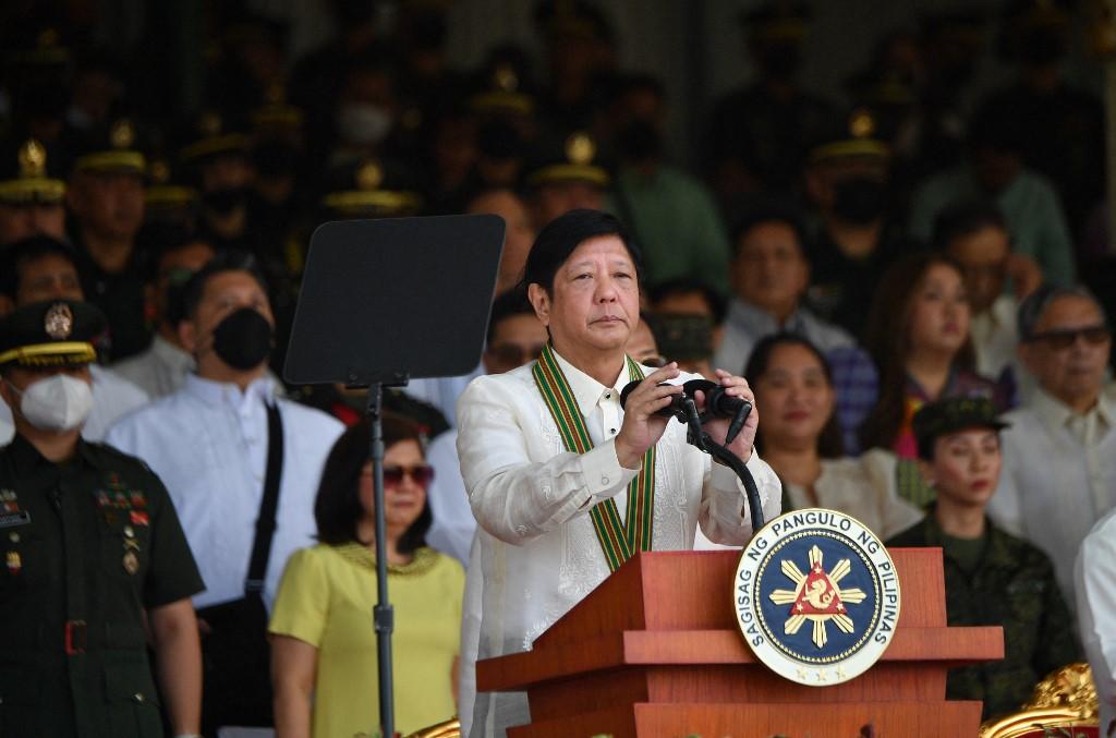 Philippine president Ferdinand Marcos Jr. said that China’s reaction over the expanded military deal was ‘not surprising.’ (AFP)