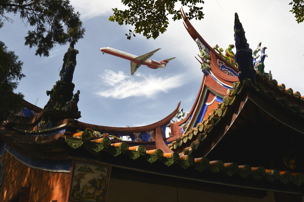 The ban would disrupt Taiwan’s northern flight information region (AFP)