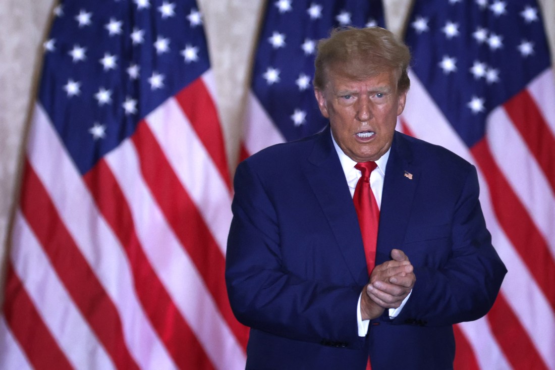 Donald trump told Fox News he intends to run for president despite allegations. (FILE/AFP)