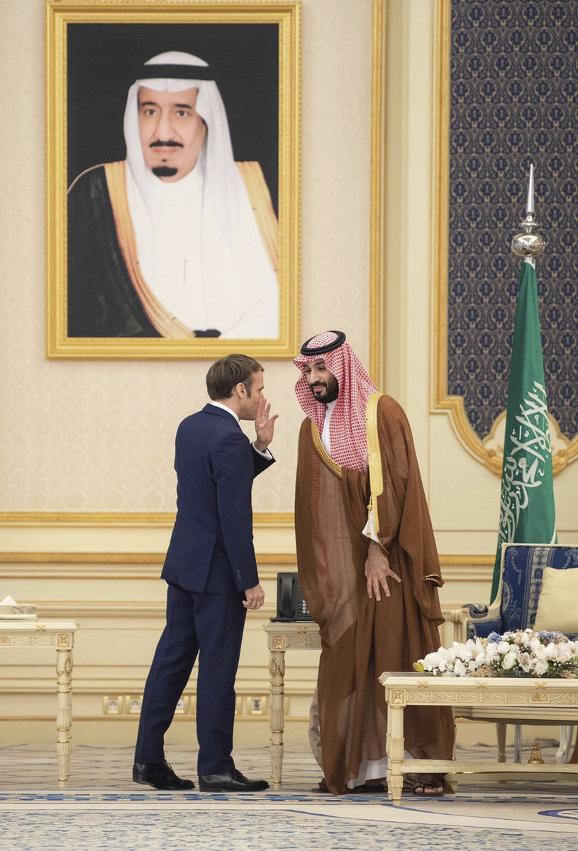 French President Emmanuel Macron traveled to Riyadh in December 2021, where he met Crown Prince Mohammed bin Salman. (Supplied)