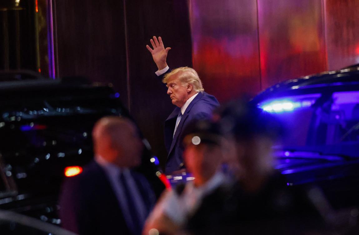 Former US president Donald Trump was earlier charged with 34 felony counts of falsifying business records. (AFP)