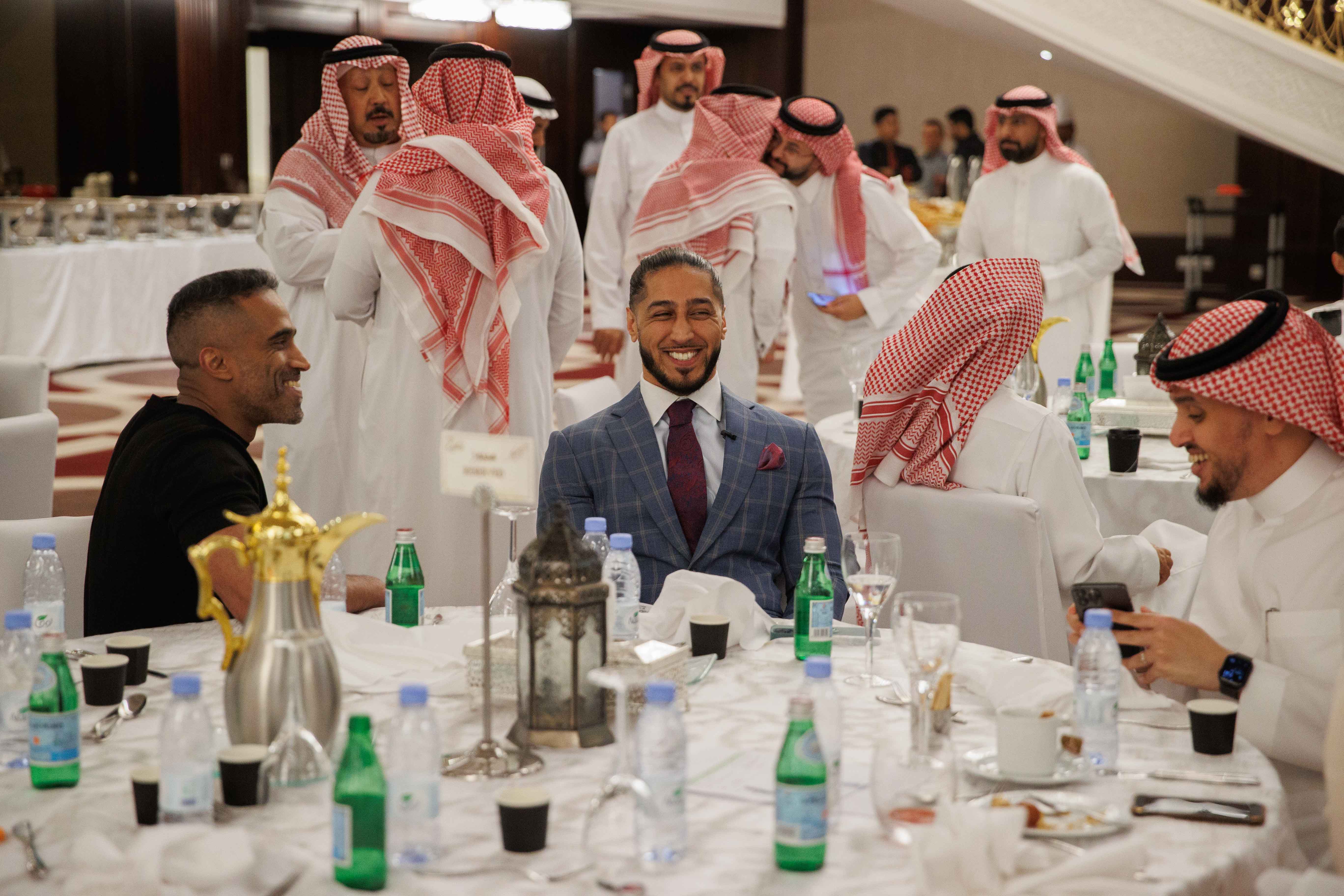 WWE superstar Mustafa Ali enjoyed special Iftar and great media exposure in Jeddah. (AN Photo: Abdullah Al-Faleh)