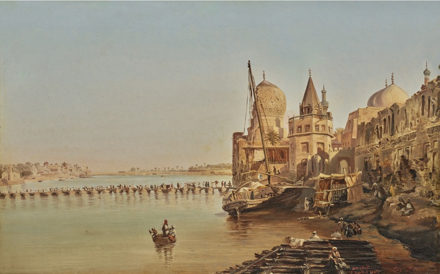 ‘The Old Boat Bridge, Baghdad.’ (Sotheby's)