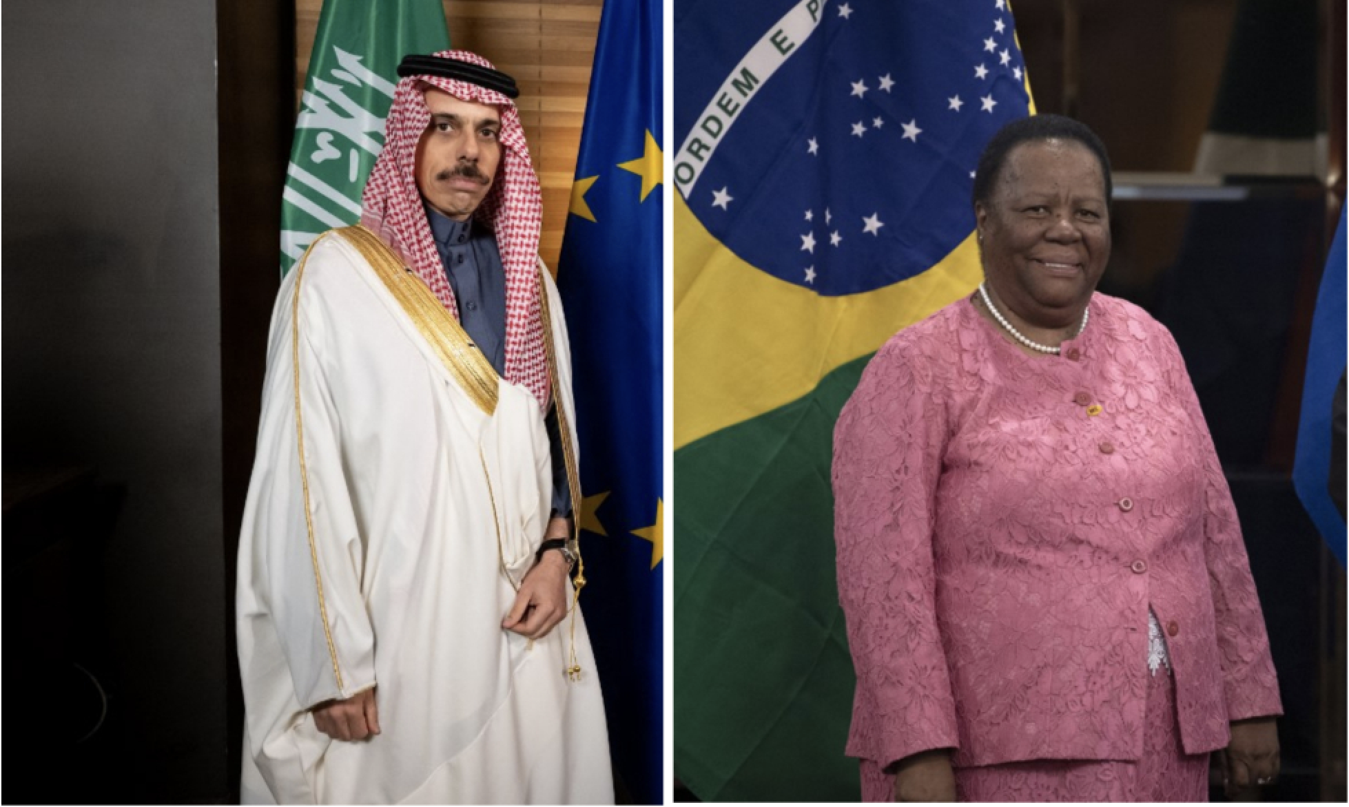 Saudi Foreign Minister Prince Faisal bin Farhan spoke to South Africa’s Minister of International Relations and Cooperation Grace Naledi Pandor on the phone. (File/AFP)