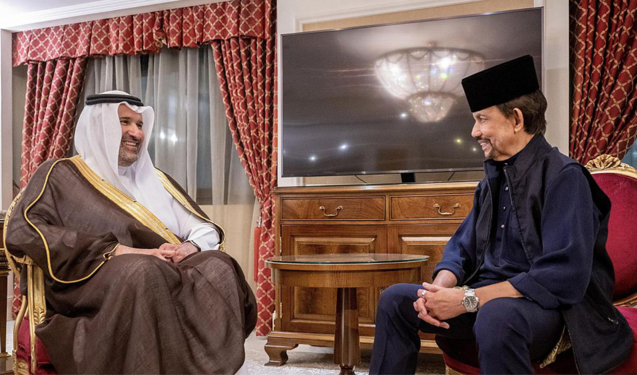 During the meeting, they engaged in cordial talks and discussed the friendly relations that bind the Kingdom and Brunei. (SPA)