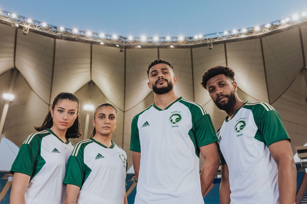 The new Saudi Arabia national team jerseys aim to convey a sense of vitality, prosperity and elegance. (SAFF)