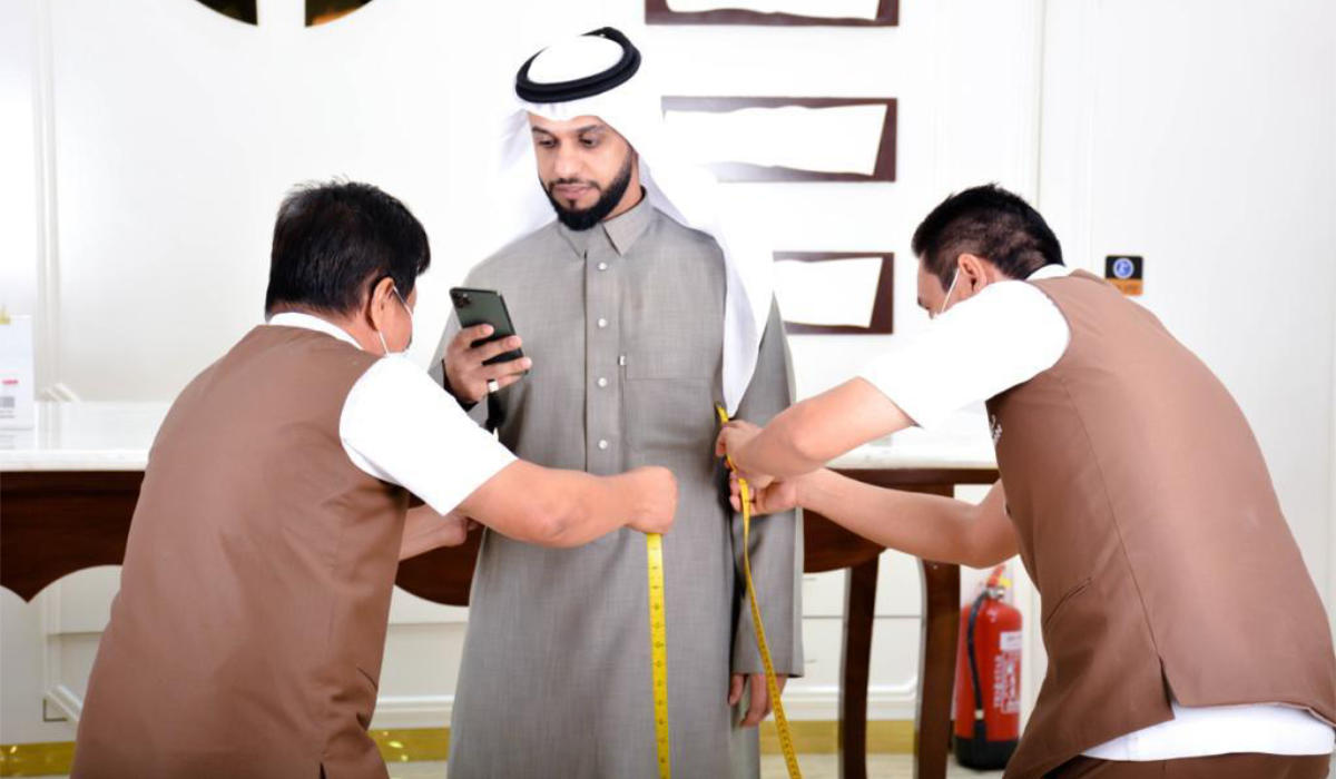 As Ramadan and Eid fall during summer, white thobes are the most popular choice among men. (Supplied)