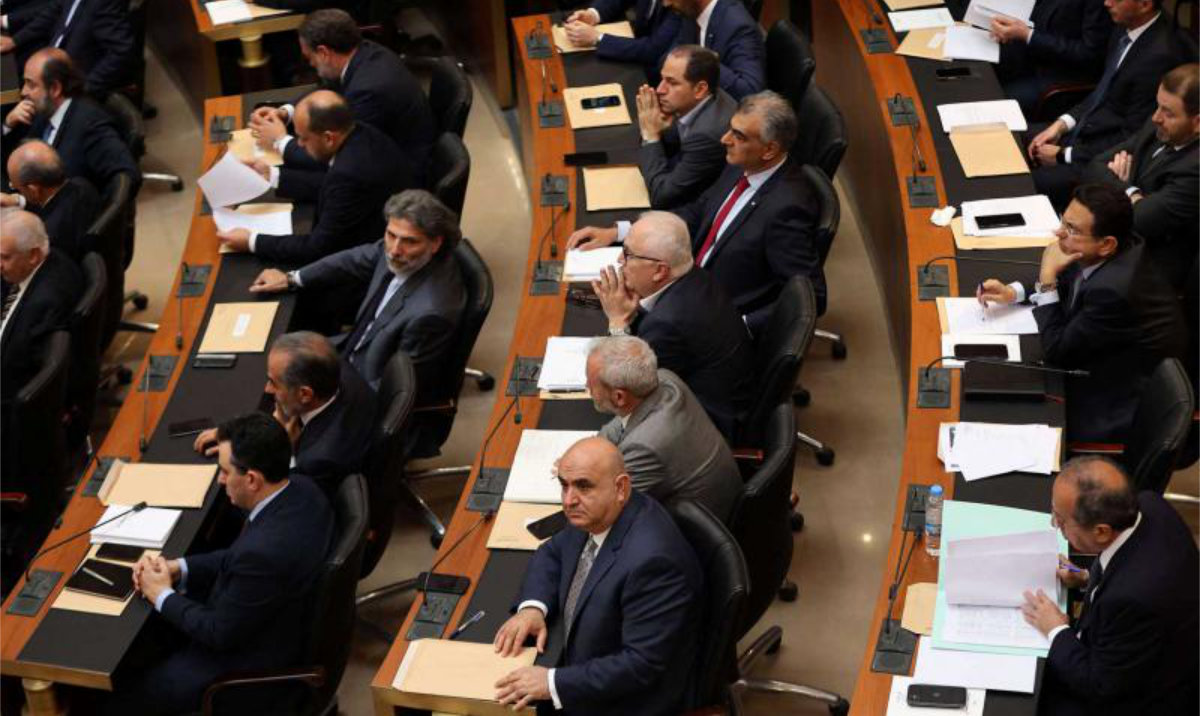 Tuesday morning’s parliamentary session will be followed in the afternoon by a Cabinet meeting to discuss the means of securing funds for municipal elections. (AFP/File)