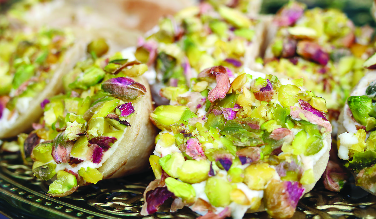 Traditional desserts that are beloved in Lebanon include qatayef, kunafa and kallaj. (Photo by Anne Ilcinkas)