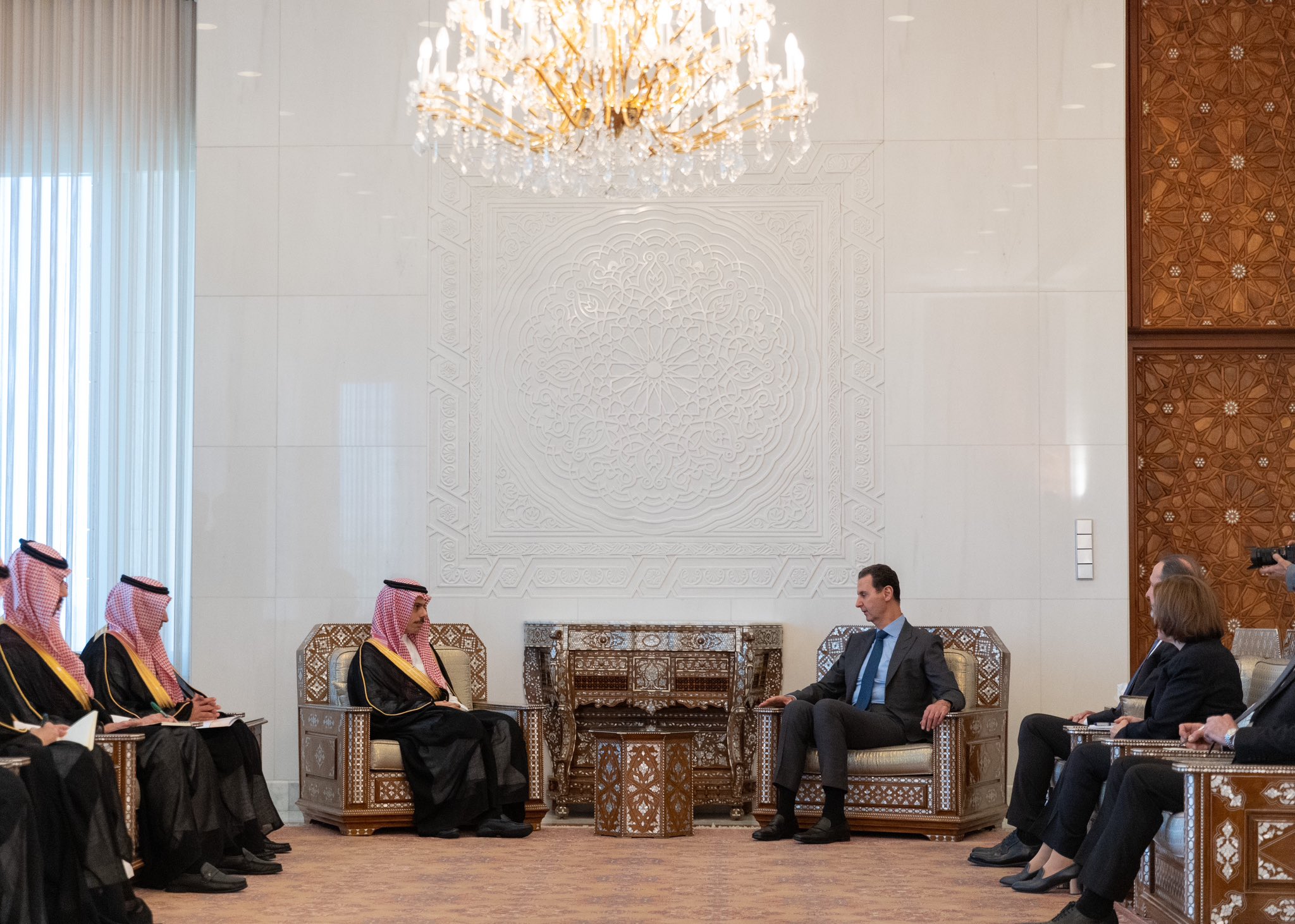 Saudi foreign minister in Syria for talks with President Assad