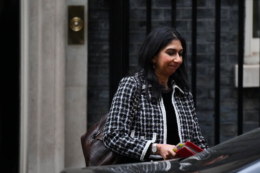 The UK’s home secretary Suella Braverman has defended herself against allegations of being racist over her recent comments on grooming gangs, and said she spoke the “plain truth”. (AFP)