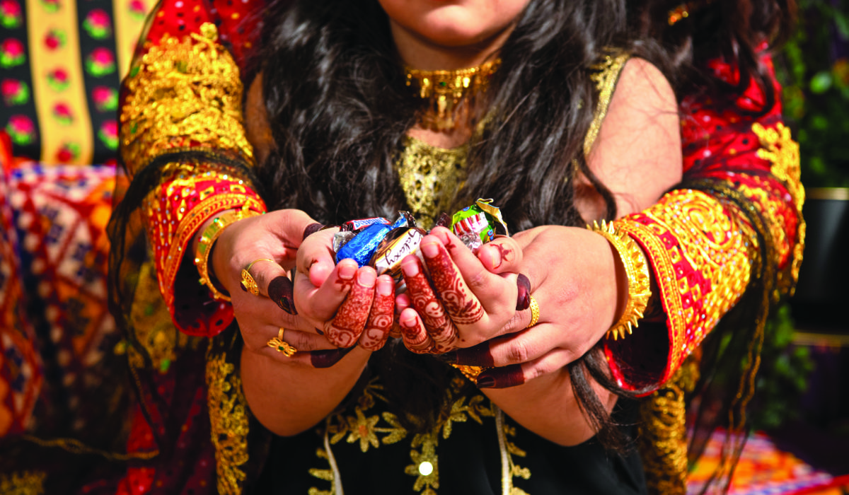 Children’s happiness knows no bounds as they prepare to celebrate Al-Hawwamah. (Shutterstock/ SPA)