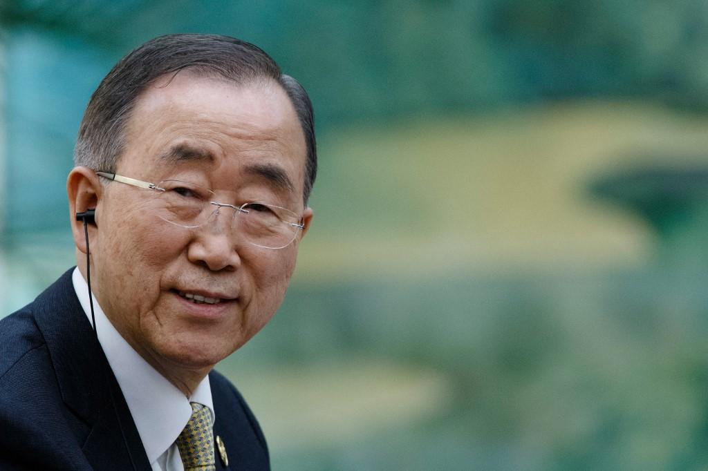 Former United Nations chief Ban Ki-moon is a member of ‘The Elders’ group of world leaders founded by Nelson Mandela, which works to promote peace and defuse conflicts. (AFP)