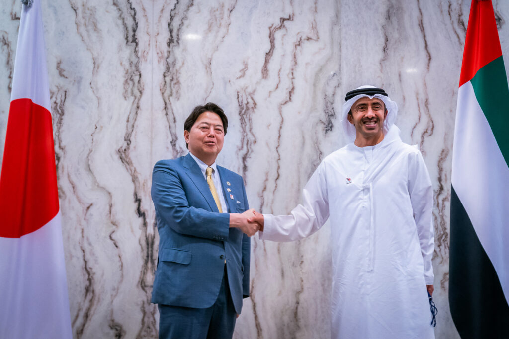 Hayashi also requested the UAE's cooperation in ensuring the safety of Japanese citizens in Sudan. (AFP/File Photo)