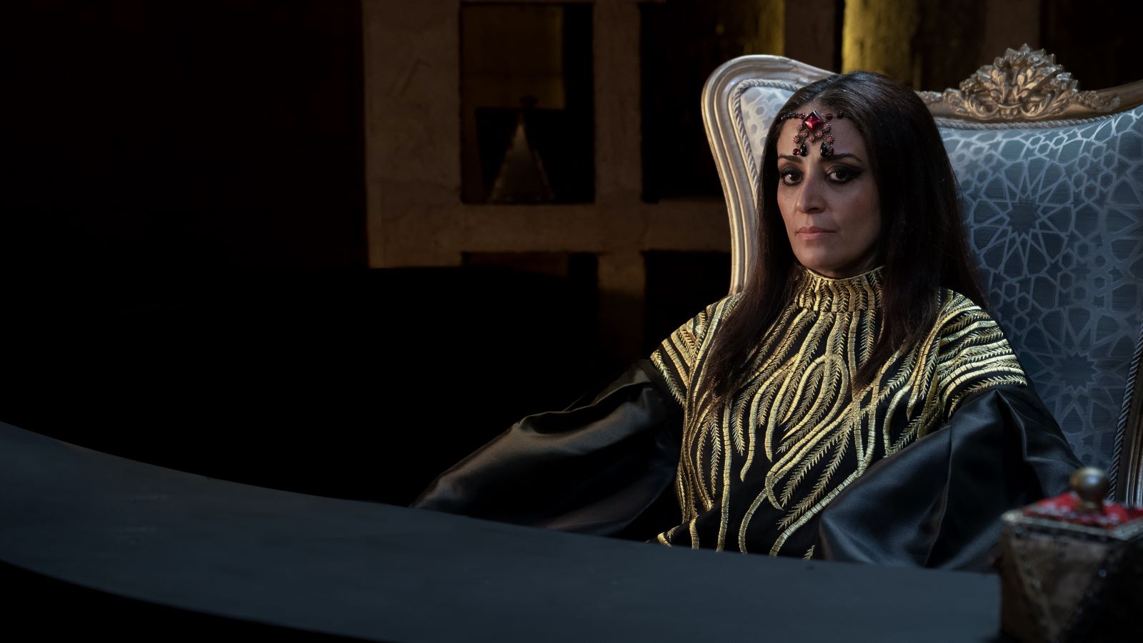 Actress Reem Al-Habib in Netflix’s “The Matchmaker.” (Netflix)