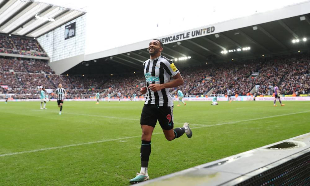 A brace from Callum Wilson (pictured) and a Theo Walcott owngoal were enough to see off the relegation-threatened Saints. (Action Images via Reuters)