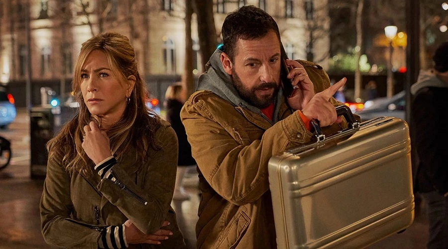 ‘Murder Mystery 2’ is now streaming on Netflix. (Supplied)