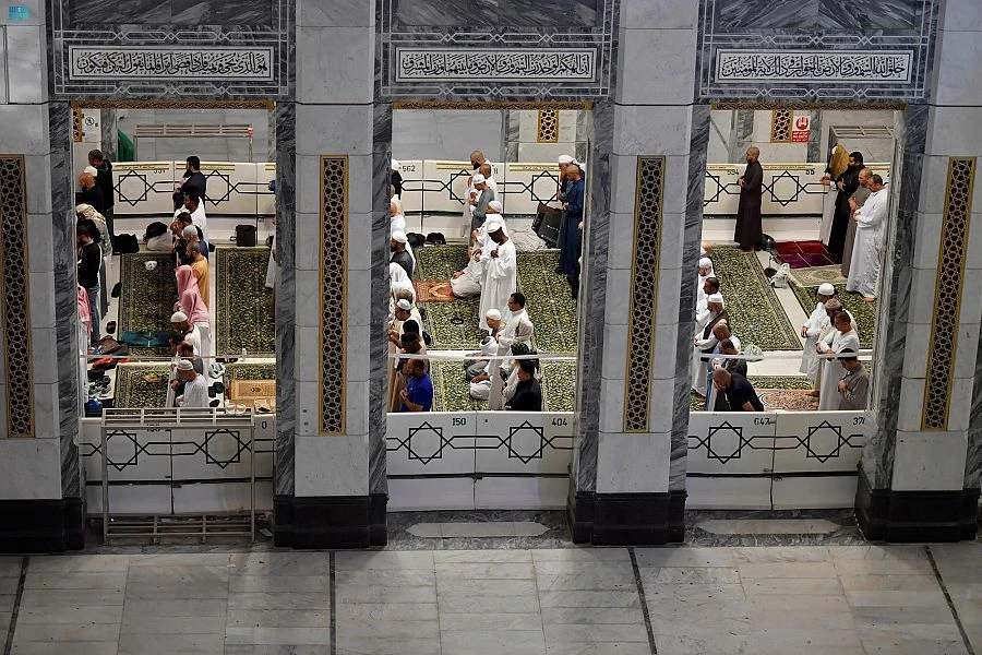 The expansion was designed with architectural engineering details derived from the ancient Islamic heritage. (SPA)