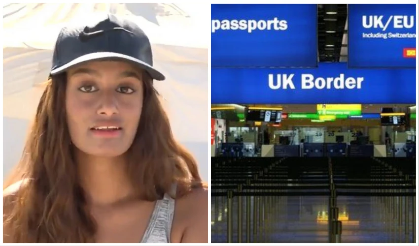 A British Muslim woman returning home to the UK from a holiday in Turkey claimed she was detained by police because she has a similar name as Daesh bride Shamima Begum, pictured left. (Reuters/File Photos)
