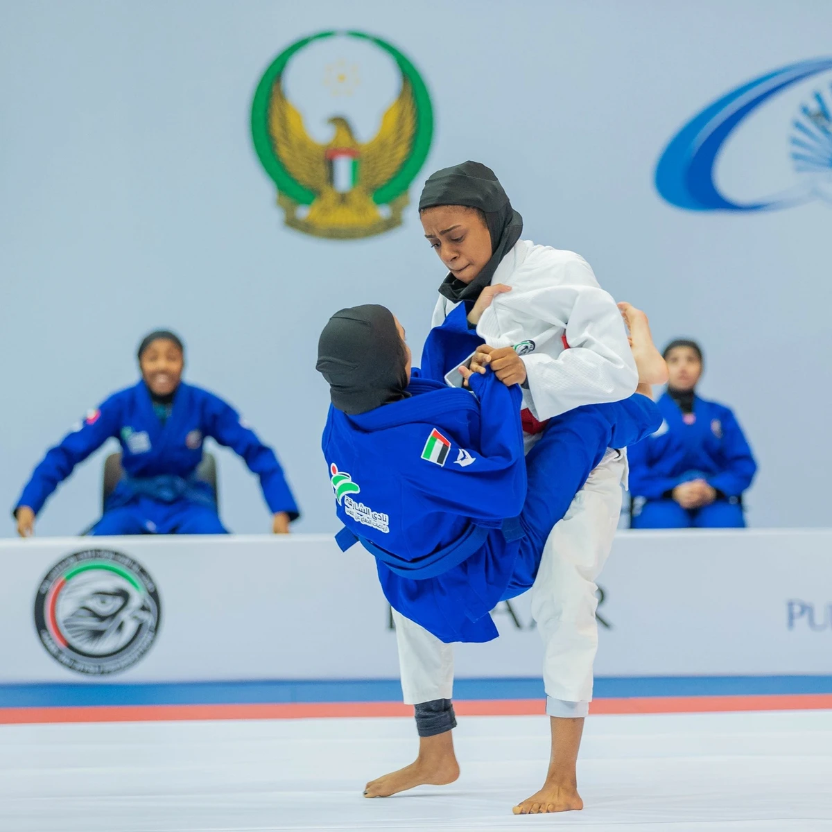 Action from Day 1 of the Jiu-Jitsu President’s Cup in Abu Dhabi. (UAEJJF)