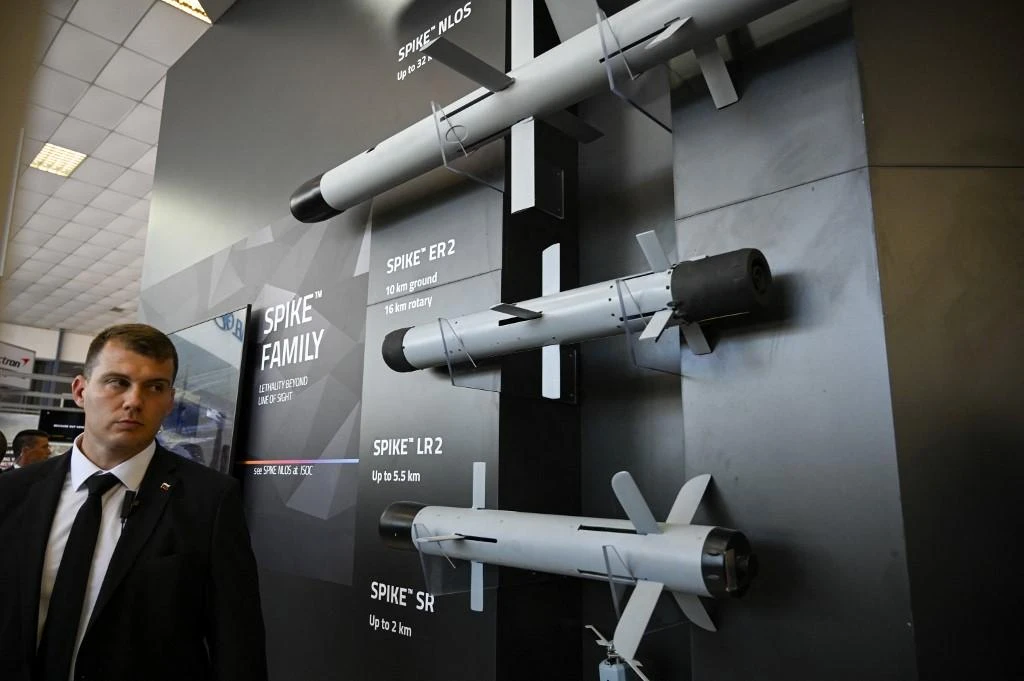 The Spike is a guided anti-tank missile used by many EU and NATO countries produced by Israeli state-owned defense contractor Rafael. (AFP file photo)