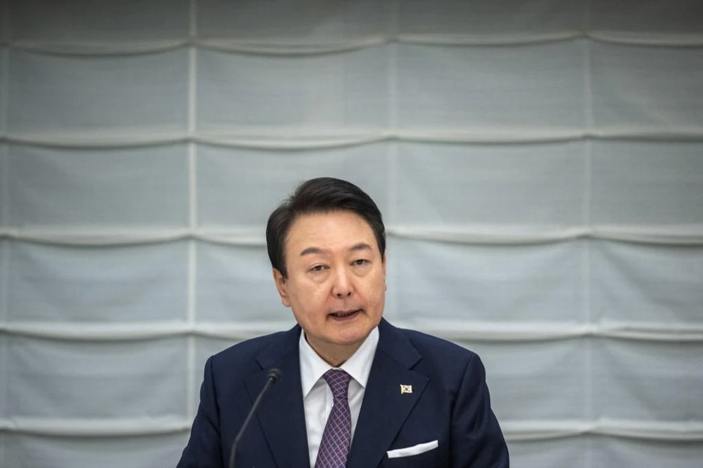 The office of South Korean President Yoon Suk Yeol said in a statement that suspicions his office in Seoul was monitored are ‘utterly false.’ (AFP)