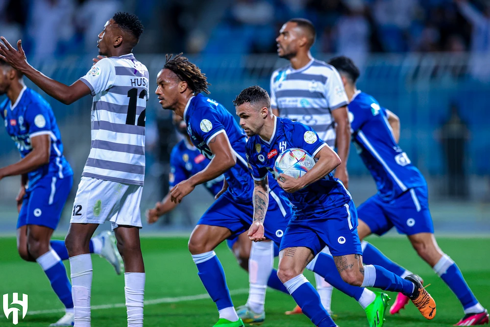 Despite a second half comeback, Al-Hilal could not find a winner against Al-Tai. (Twitter: @Alhilal_EN)