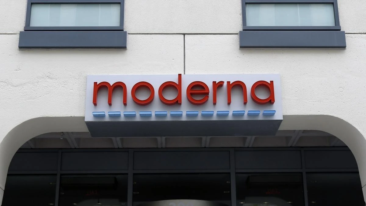 Moderna shares slipped on Apr. 11 after the COVID-19 vaccine developer said its potential flu vaccine needs more study in a late-stage clinical trial. (AP)