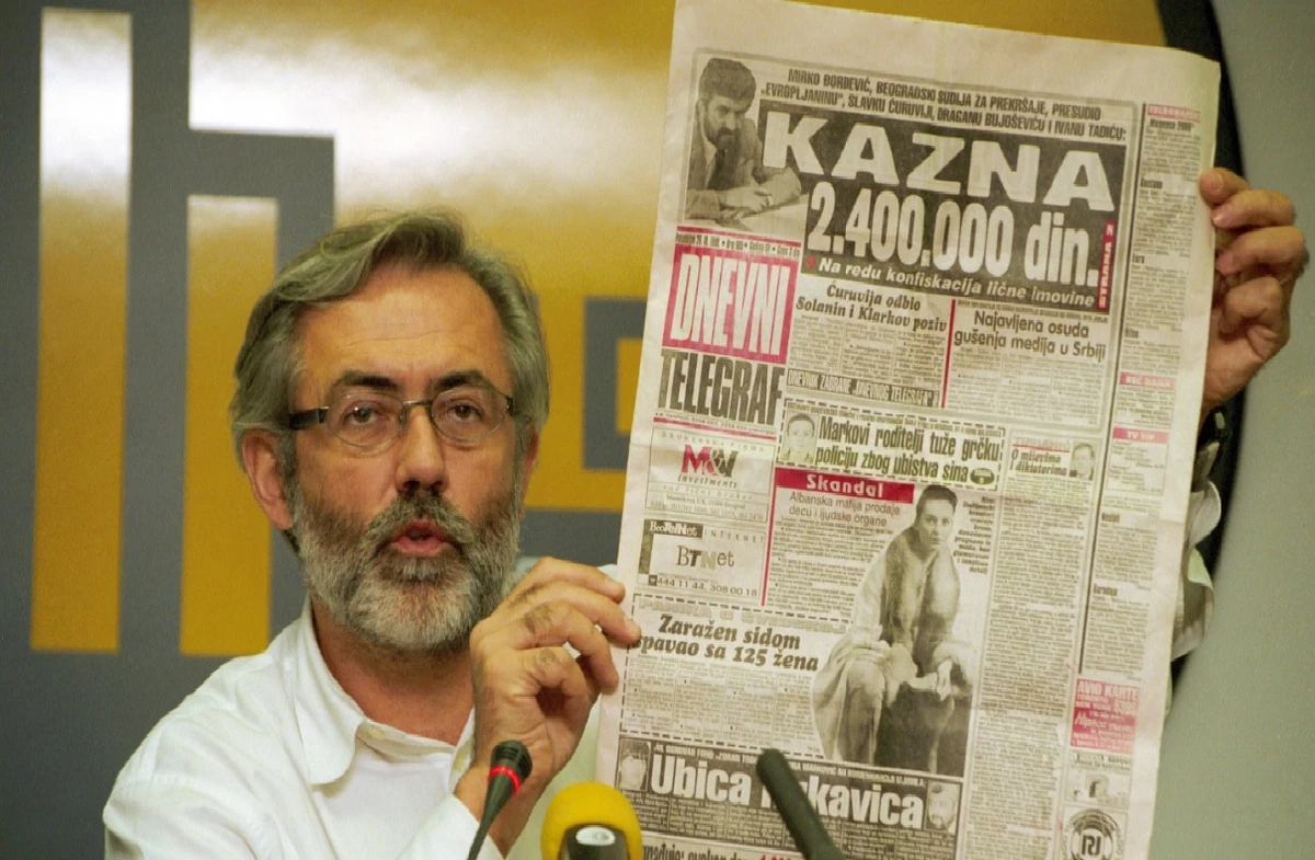 Independent Serbian journalists marked on Tuesday the 24th anniversary of the killing of prominent editor and newspaper publisher Slavko Curuvija, who was fiercely critical of the government in Belgrade. (Twitter/@IFJGlobal)