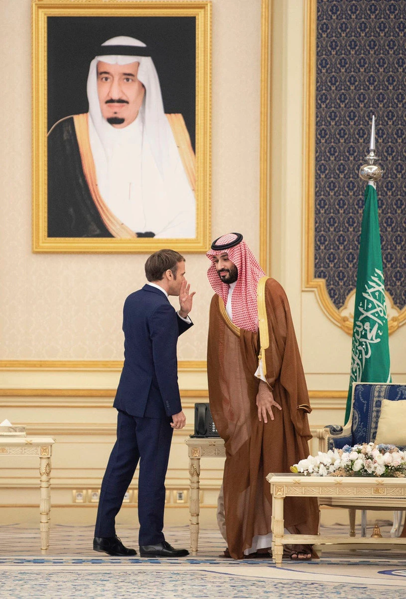French President Emmanuel Macron traveled to Riyadh in December 2021, where he met Crown Prince Mohammed bin Salman. (Supplied)