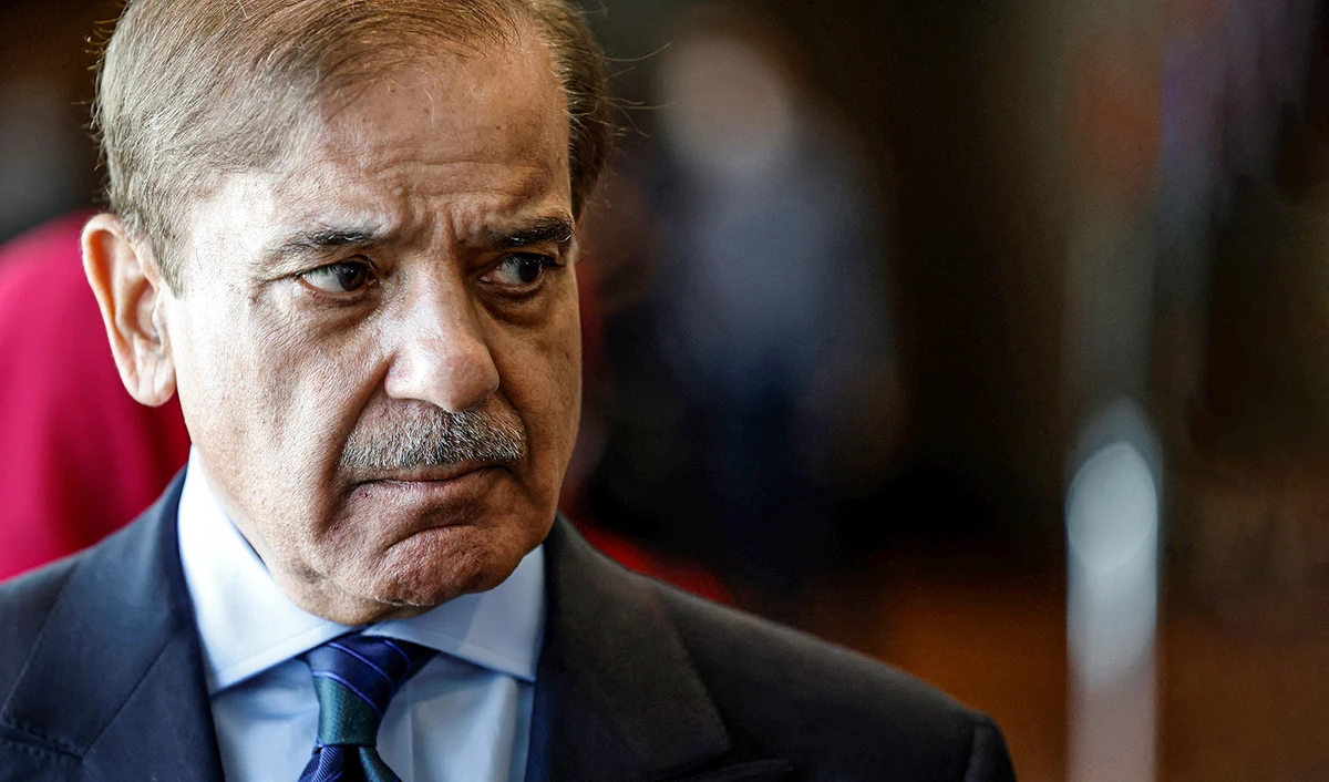 Pakistan Prime Minister Shehbaz Sharif during the 77th United Nations General Assembly at UN headquarters in New York City on September 20, 2022. (AFP/File)