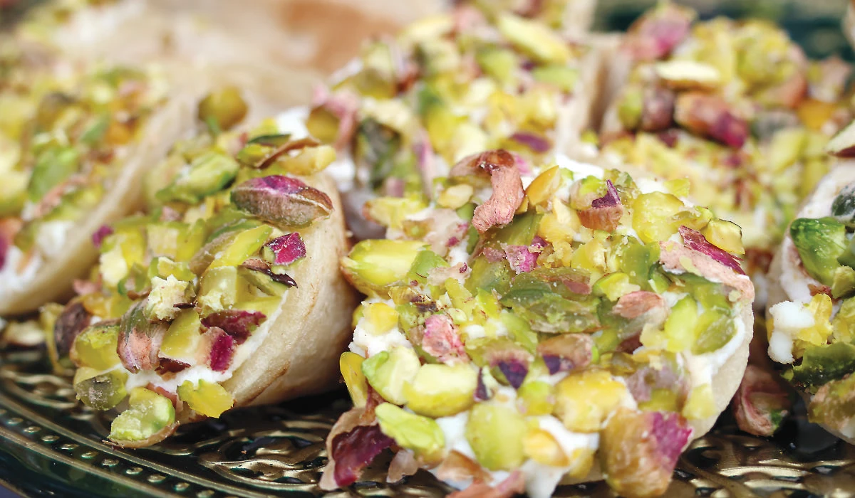 Traditional desserts that are beloved in Lebanon include qatayef, kunafa and kallaj. (Photo by Anne Ilcinkas)