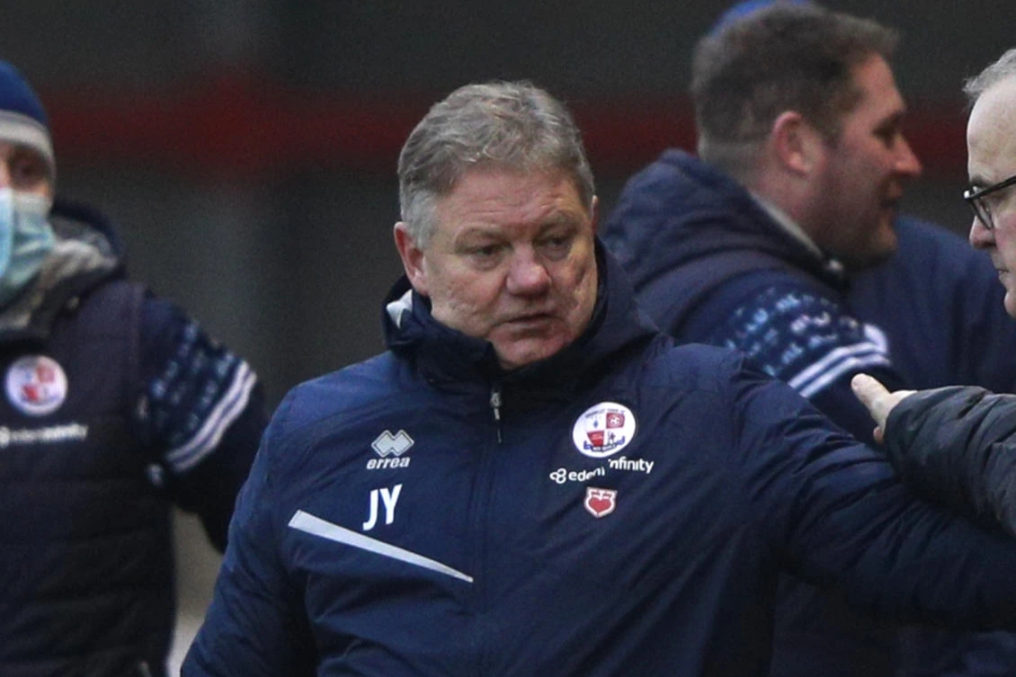 Crawley Town’s former head coach John Yems had a ban for using discriminatory language toward his players increased to three years on Apr. 19, 2023 following an appeal by the Football Association. (AP/File)