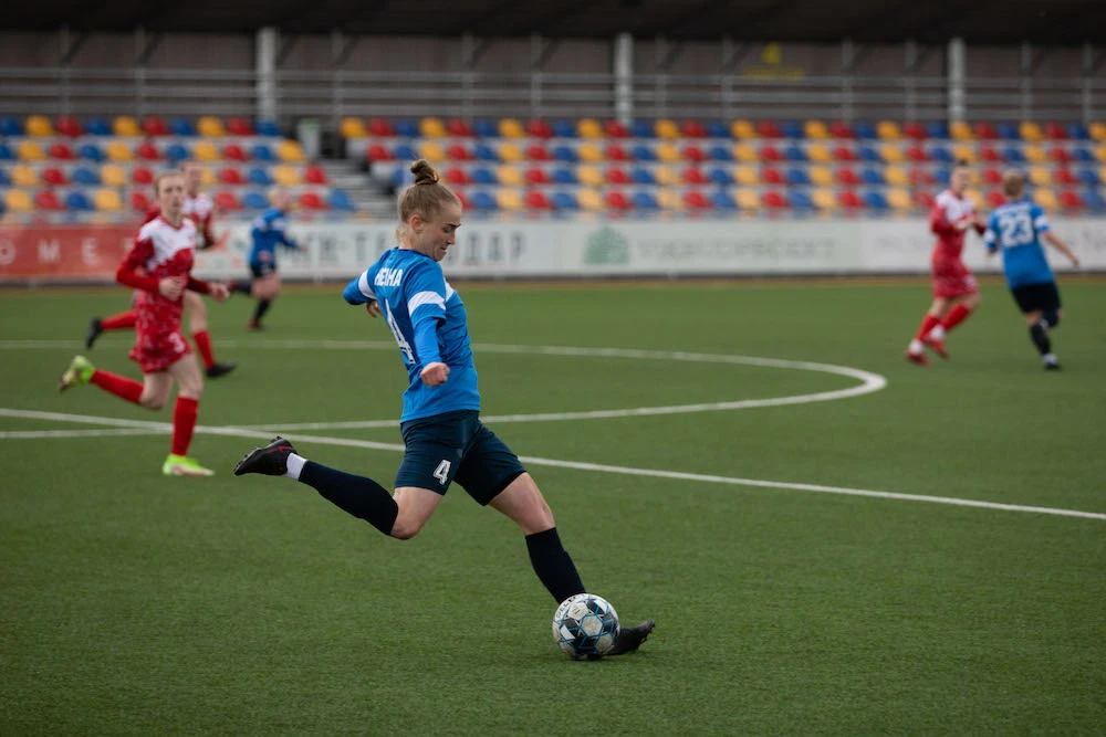 Mariupol’s women’s football team has continued to compete against all odds. (Supplied)