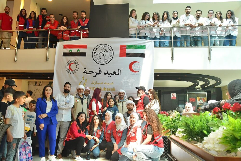 Emirates Red Crescent entertains 150 orphans and children with cancer in Syria on Eid Al-Fitr