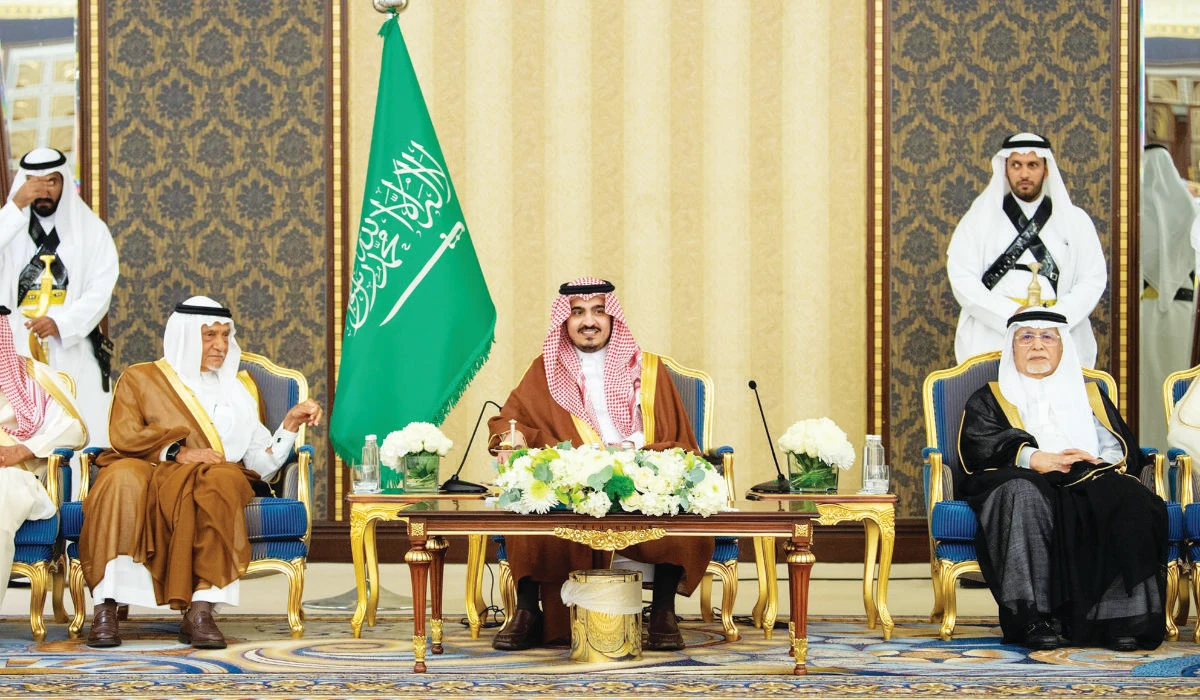 Prince Badr bin Sultan during reception hosted for Eid in Makkah. (Supplied)