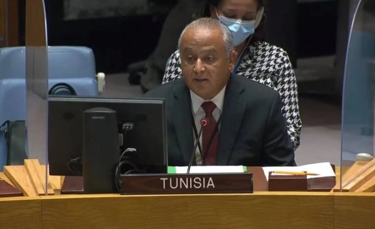 Permanent Representative of Tunisia to the United Nations Tarek Ladeb. (Twitter Photo)