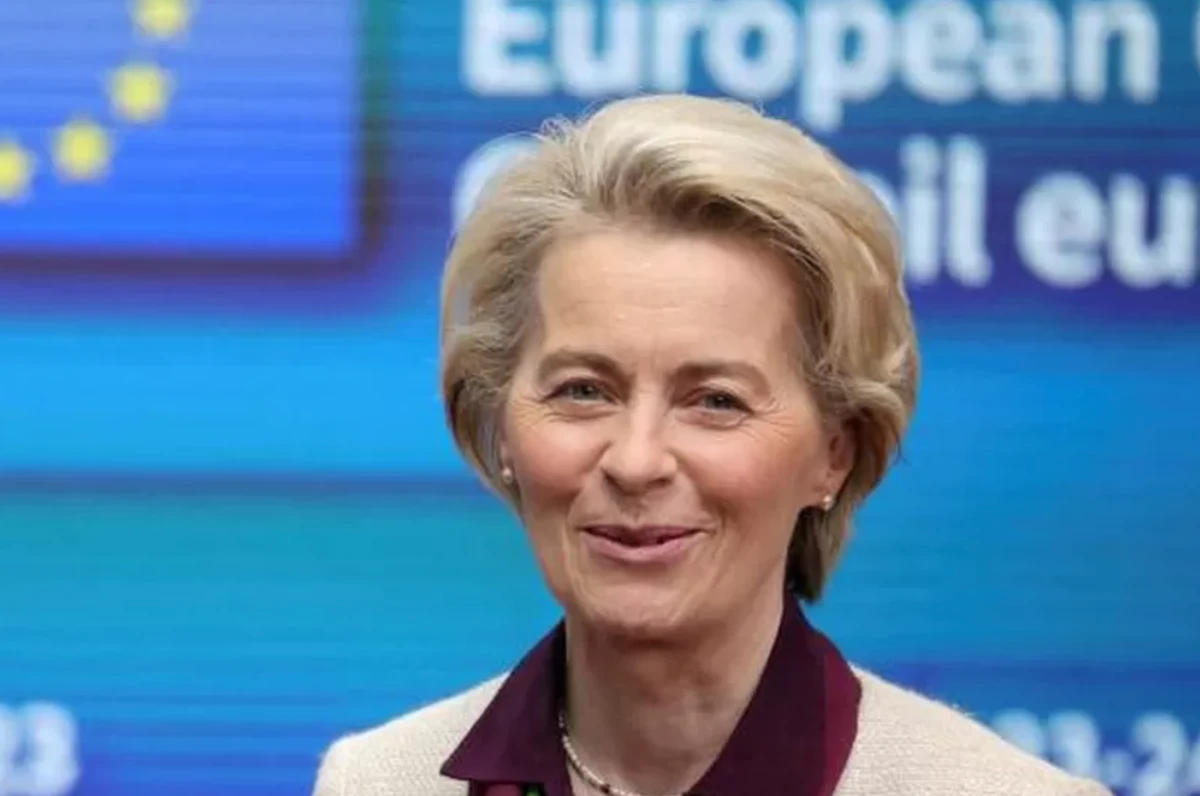 European Commission President Ursula von der Leyen has been criticized by Palestinians for using an “anti-Palestinian, racist trope” in her praise for Israeli democracy. (Reuters/File Photo)