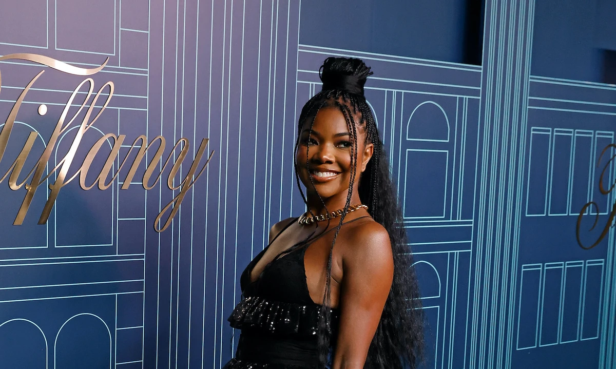 Gabrielle Union-Wade’s dress was designed by Elie Saab. (Getty Images)