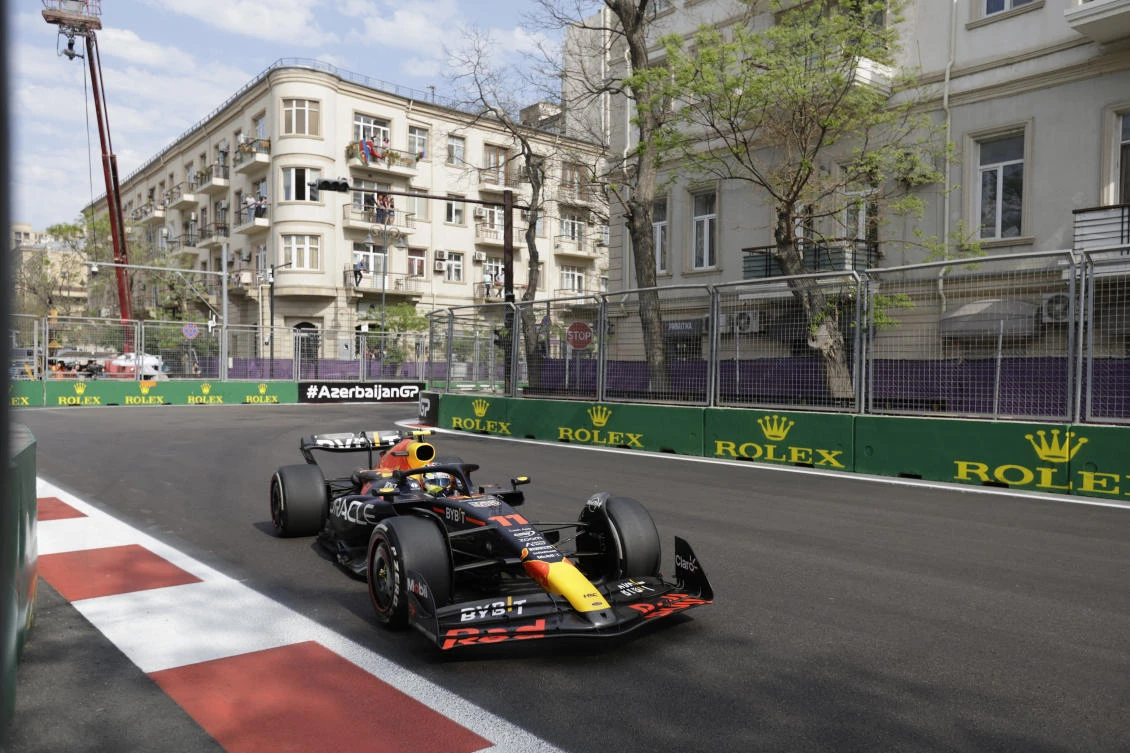 Sergio Perez beats Max Verstappen to win Azerbaijan Grand Prix