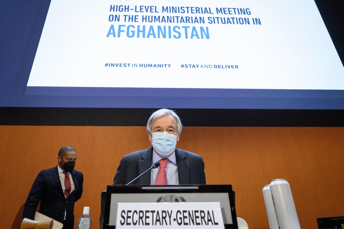 UN Secretary-General Antonio Guterres says the Doha meeting ‘is intended to achieve a common understanding within the international community on how to engage with the Taliban’ on a variety of issues. (AFP)