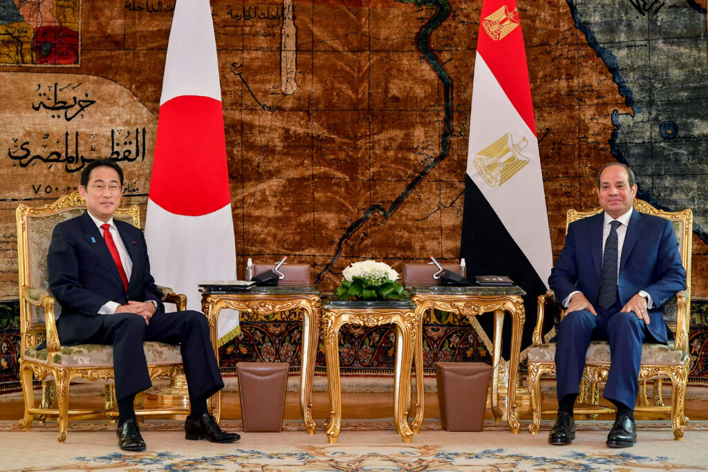 The two leaders also discussed regional affairs such as the Middle East peace plan, Sudan and the current high tensions between Israel and Palestine. (AFP)