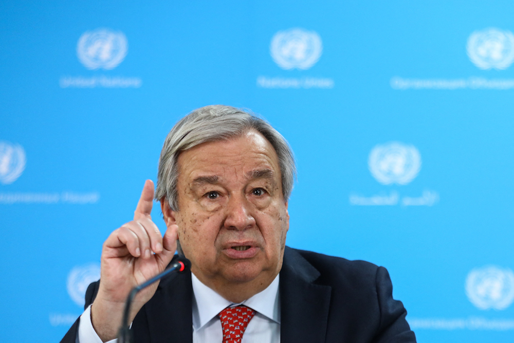 Speaking in the Kenyan capital Nairobi, Guterres said the conflict has resulted in death and destruction across the country and had a devastating effect on cities. (AFP)