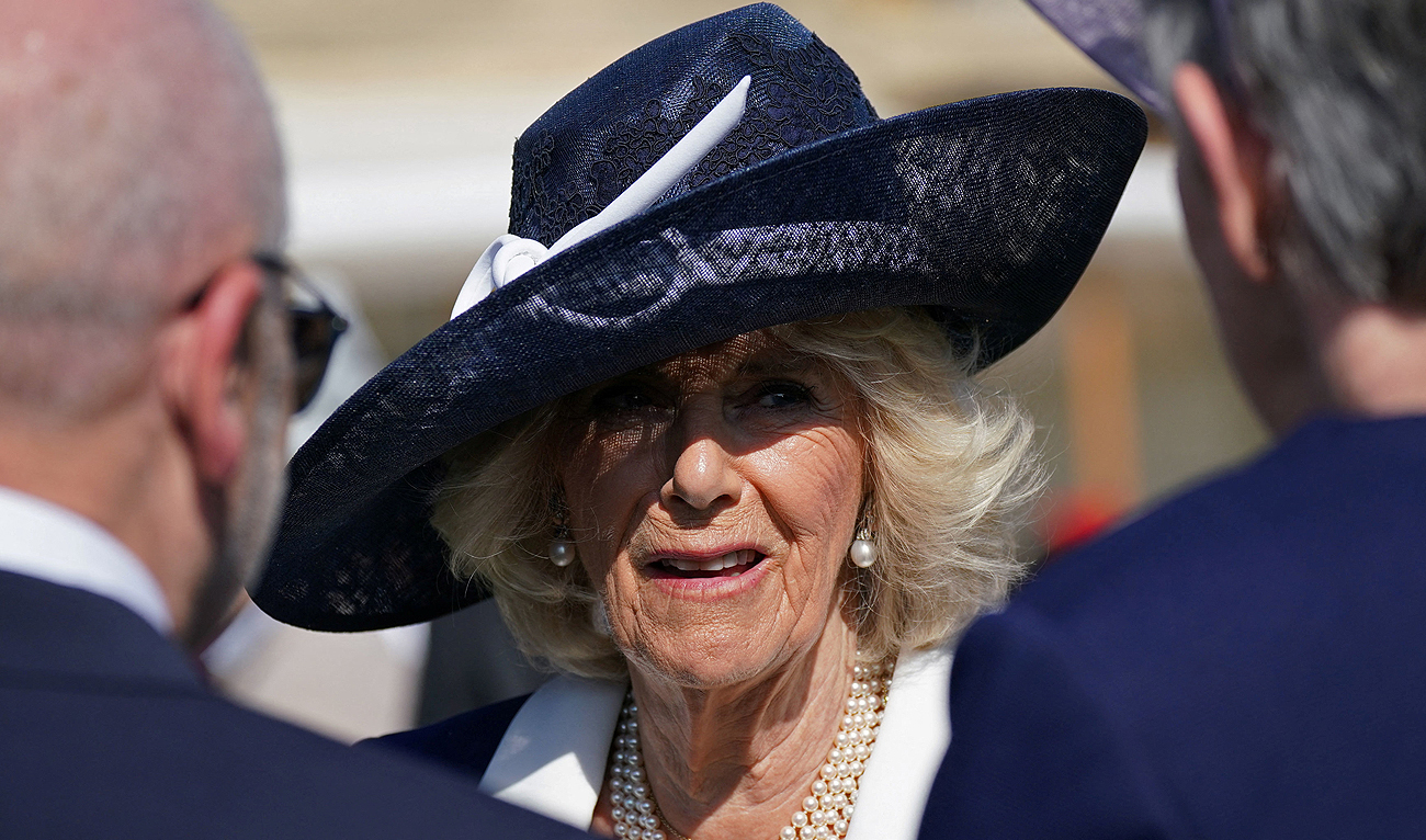 Britain's Camilla, Queen Consort attends a Garden Party, in celebration of King Charles' coronation, at Buckingham Palace, London, Britain. Picture date: Wednesday May 3, 2023. (Photo courtesy: REUTERS)
