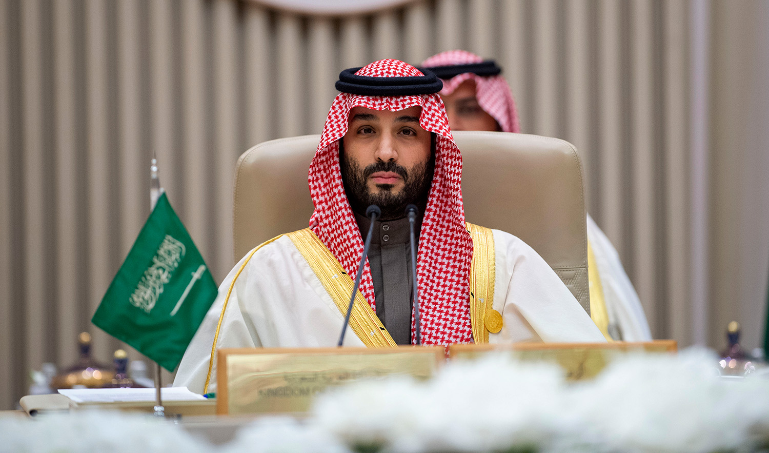 Saudi Crown Prince Mohammed bin Salman chairing the forty-third session of the Gulf Cooperation Council (GCC), in Riyadh on the sidelines of the Gulf Arab Chinese Summits, on December 9, 2022. (SPA/File)